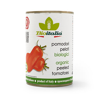 Томаты Bioitalia очищенные в томатном соке 400 г - фото №7