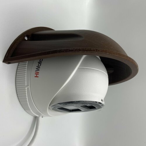 Защитный козырек для камеры видеонаблюдения HIKVISION HIWATCH DAHUA коричневый защита камеры от дождя льда снега 3D-печать 645₽