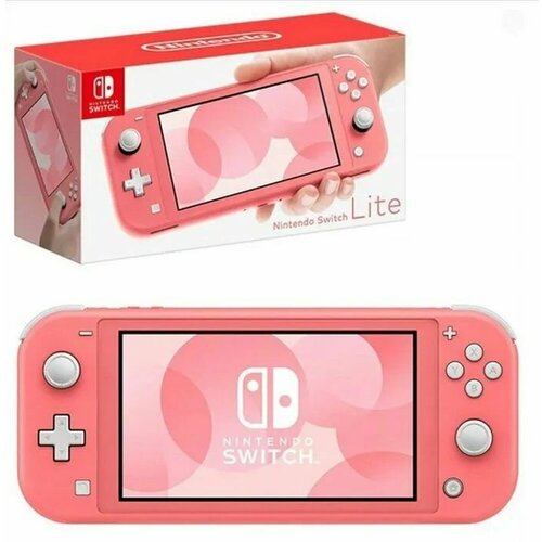 игровая приставка nintendo switch lite blue Игровая приставка Nintendo Switch Lite (кораллово-розовый)