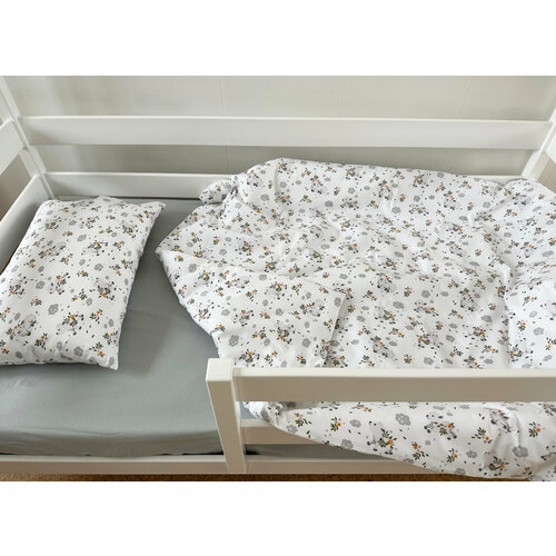 Комплект детского белья 140х70 см ТД-23 Постельное белье детское 70х140 с простыней на резинке 2050₽