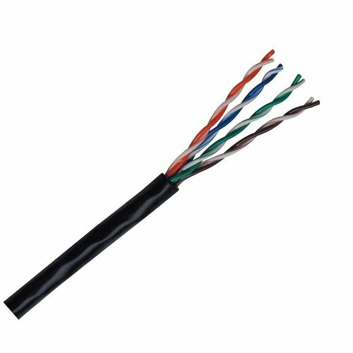 Кабель NEOMAX [NM711032] U/UTP cat.5e 4x2x0.46, 25 AWG, Медь, внешний, PE, 305м, черный