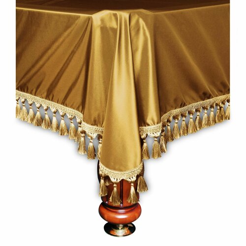 Покрывало для бильярдного стола, Fortuna Венеция 04532, 9 футов, темное золото fortuna billiard equipment покрывало венеция 8фт шёлк темное золото