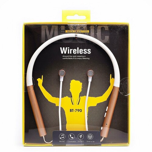 Беспроводная стереогарнитура BT-790 золотистая 153000₽