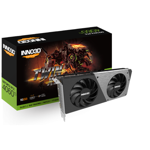 Видеокарта INNO3D RTX 4060 Ti Twin X2 (N406T2-16D6-178055N)