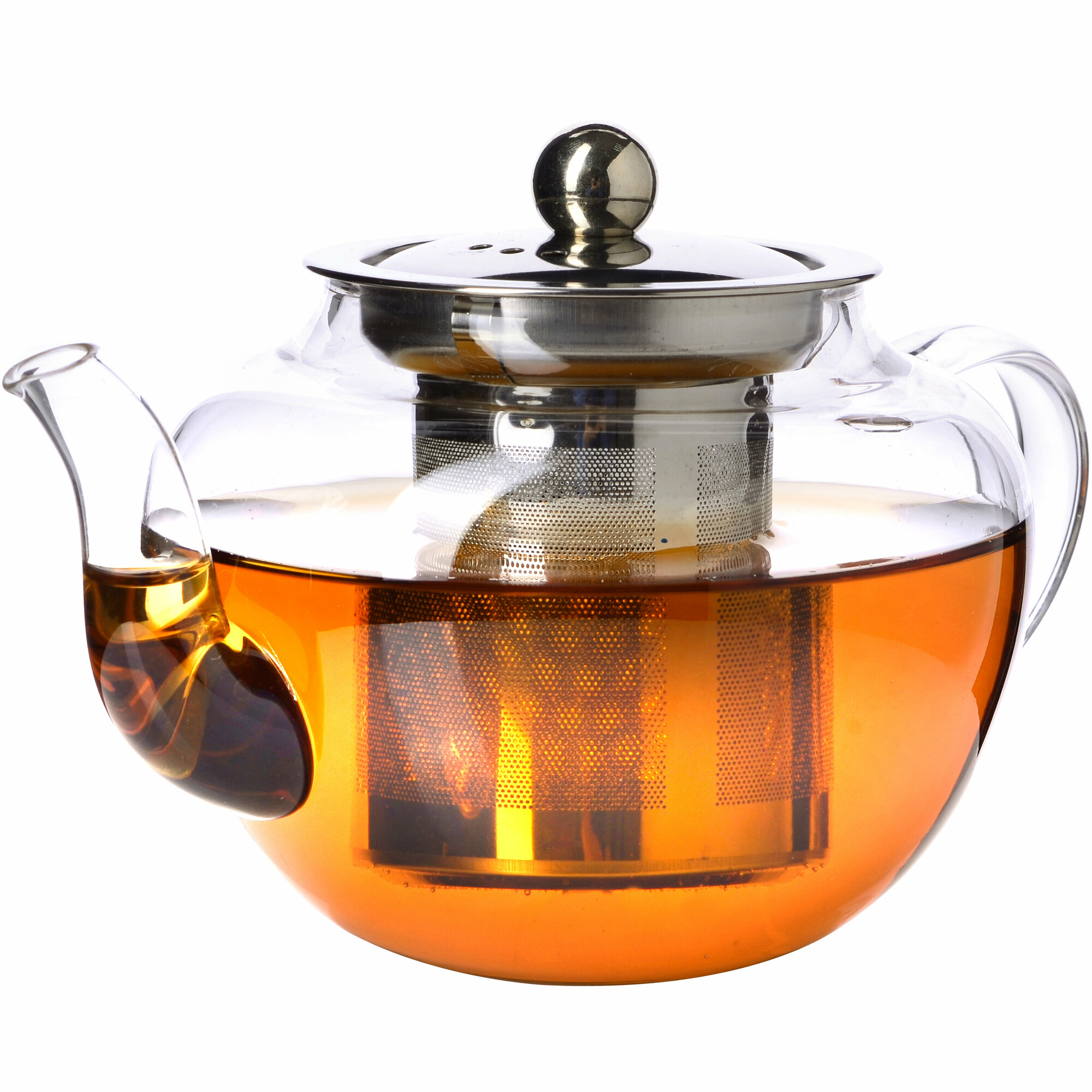 фото 60074 Заварочный чайник 3пр 600мл стек н/с LR(х36)