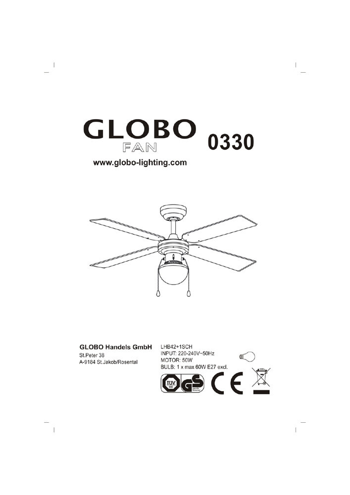 Вентилятор Globo 330 - фото №4