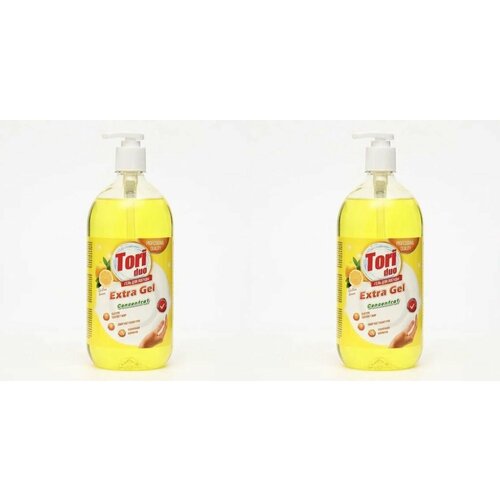 Tori Средство для мытья посуды Лимон, 1 л, 2 шт