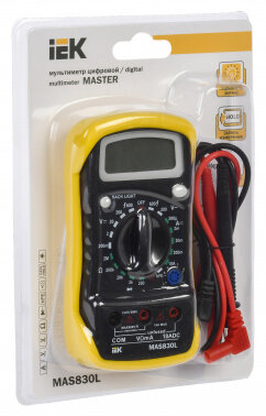 TMD-3L-830 Мультиметр цифровой Master MAS830L IEK - фото №2