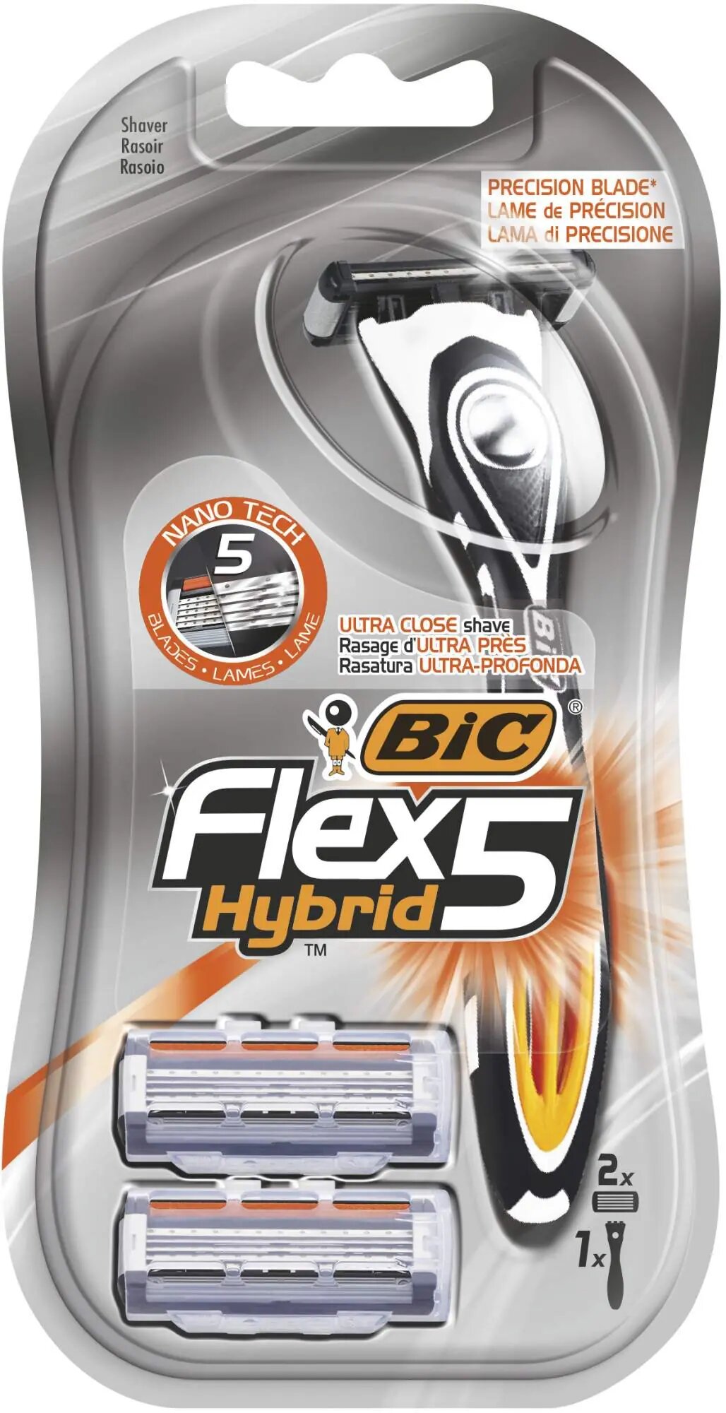 Бритва Bic Flex 5 Hybrid со сменными кассетами 1шт+2 кассеты - фото №19