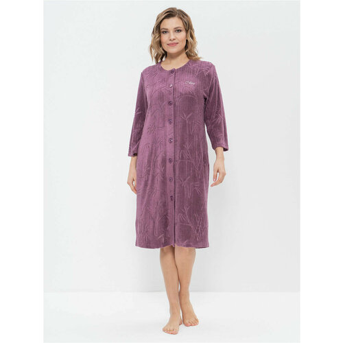 фото Халат cleo, размер 52, фиолетовый