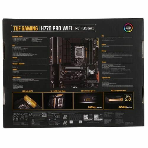 Материнская плата Asus TUF GAMING H770-PRO WIFI, Soc-1700, ATX - фото №17