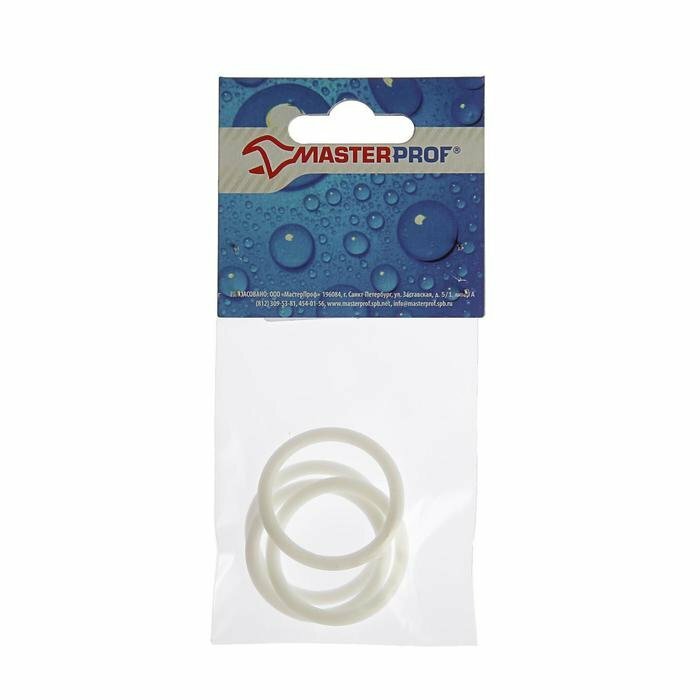 Прокладка силиконовая Masterprof ИС.030065 для пробки и переходника радиатора 1" 4 шт. (комплект из 11 шт)