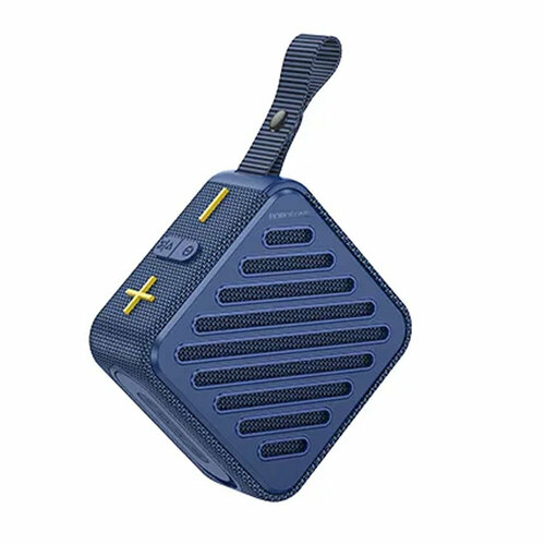 Колонка портативная Borofone, BP16, Freedom Sport, Bluetooth, цвет: синий, тёмный