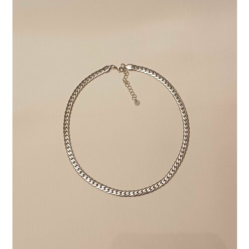 фото Цепь fashion jewelry, бижутерный сплав, длина 40 см., серебряный