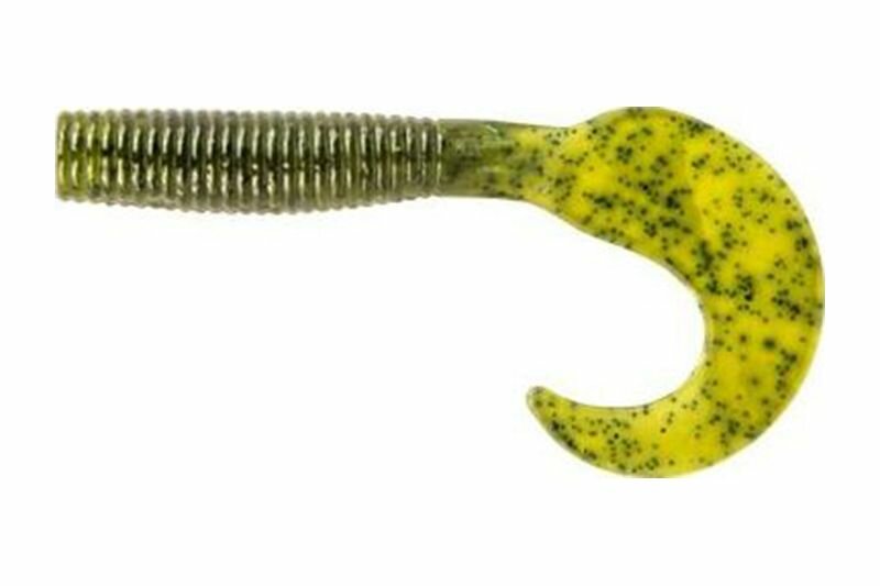 Приманка съедобная Allvega Flutter Tail Grub 3,5см 0,6г (15шт.) цвет green pumpkin