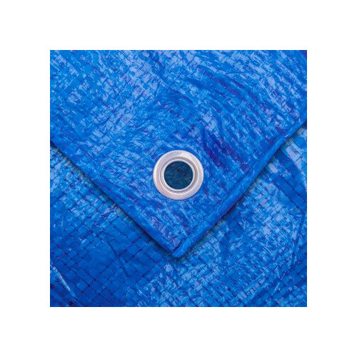 фото Тент универсальный helios 3х4 60гр армированный полипропилен с люверсами, синий (hs-bl-3х4-60g)