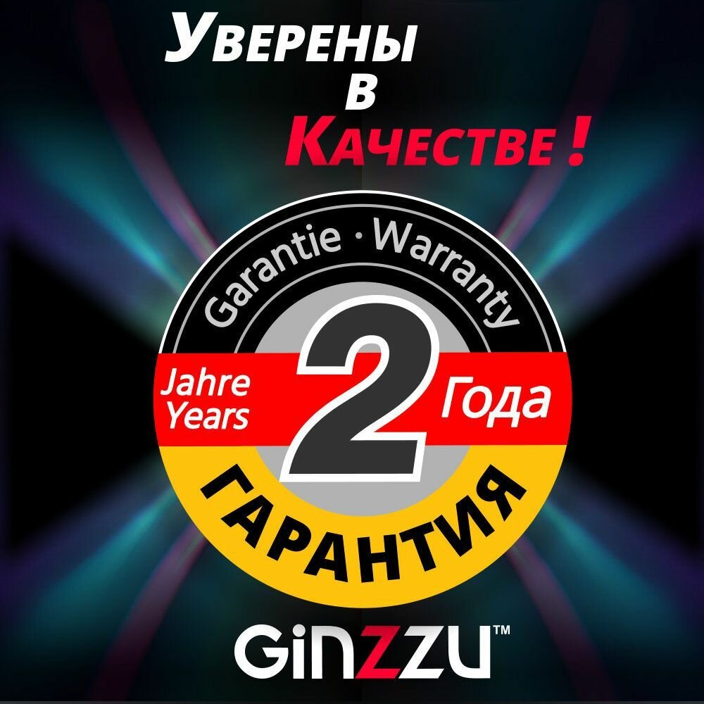 Портативная беспроводная блютуз колонка / Акустическая система MIDI Ginzzu GM-224 с Bluetooth, 50Вт, 2 динамика по 8 дюймов + твиттер, LED-дисплей, TWS, USB-flash, microSD, FM-радио, пульт ДУ, эквалайзер, 2 микрофонных входа