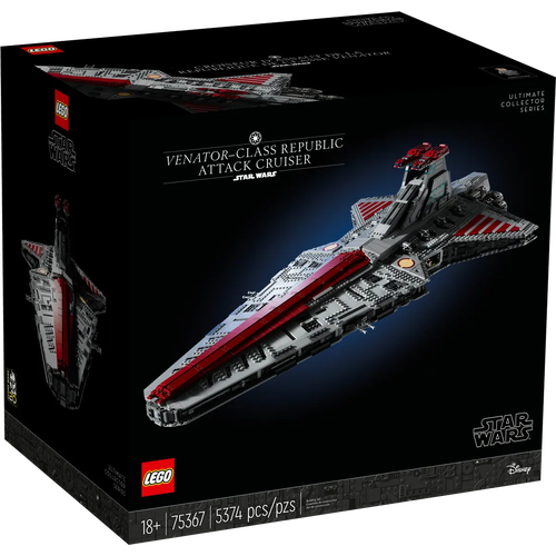 LEGO STAR WARS 75367 Venator-Class Republic Attack Cruiser, Республиканский венатор конструктор tk60234 star wars республиканский истребитель 1228дет