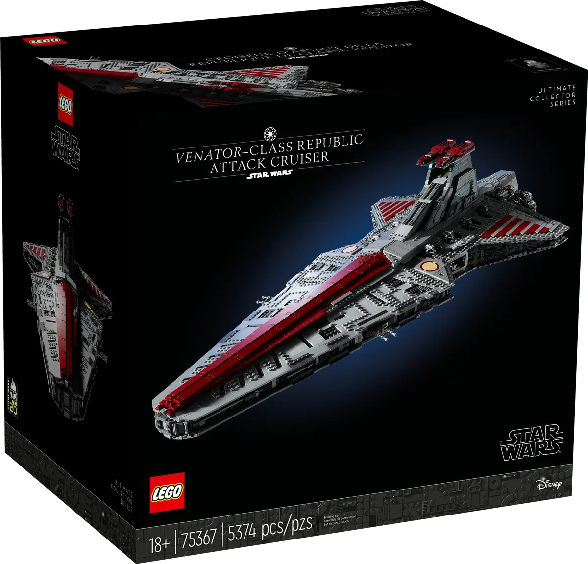 LEGO STAR WARS 75367 Venator-Class Republic Attack Cruiser, Республиканский венатор