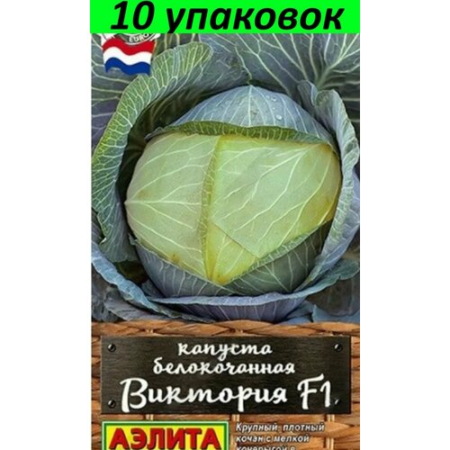 Семена Капуста белокочанная Виктория F1 10уп по 0,1г (Аэлита)