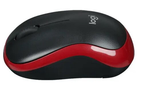 Мышь Logitech M186, черный/красный (910-004133) - фото №8
