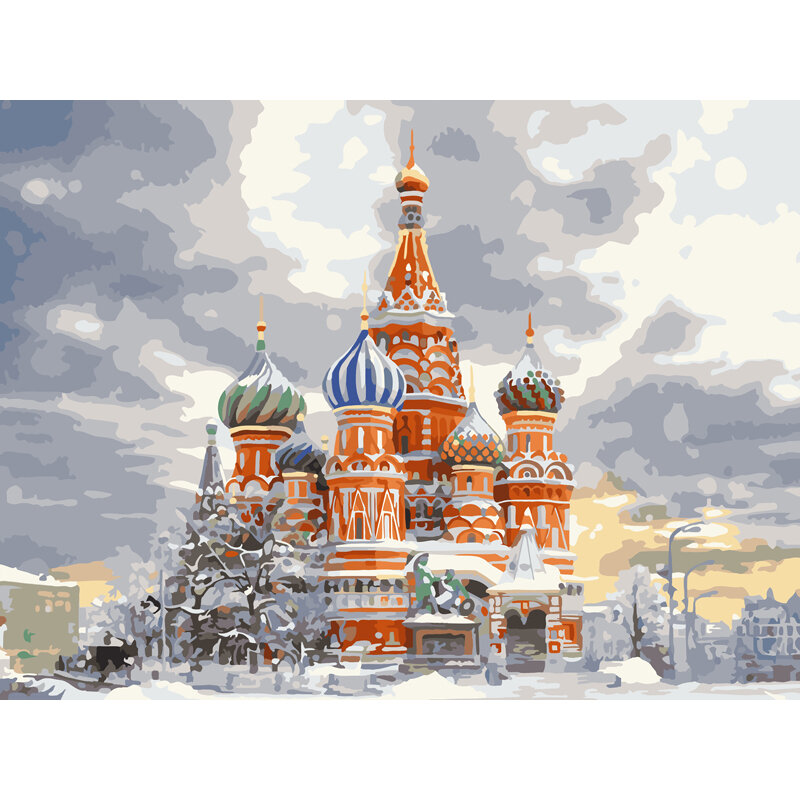Картина по номерам Москва Три совы - фото №12