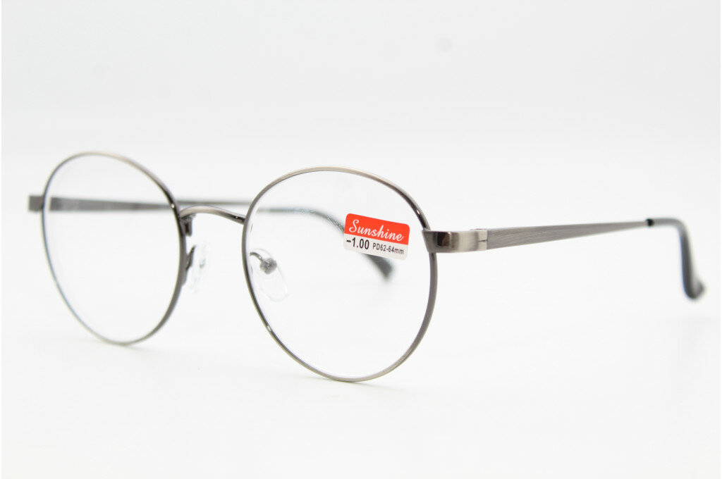 Готовые очки для зрения с флекс дужками (темно-серые)