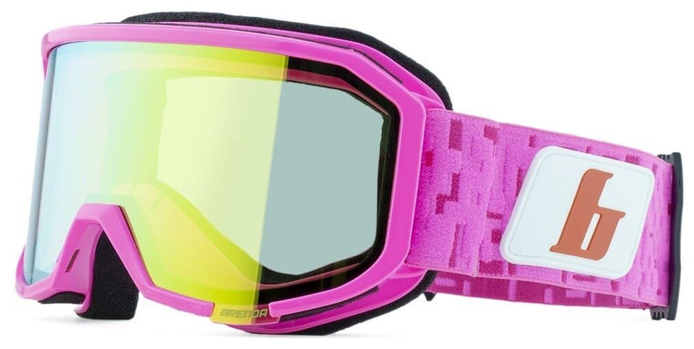 Горнолыжная маска Brenda ASPEN pink fluo-yellow mirror