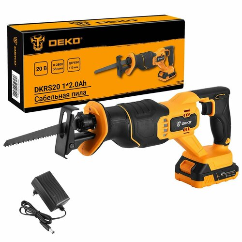 Аккумуляторная пила DEKO DKRS20 Li-Ion 20В 2 Ач x1 063-4206 20 В 6492₽