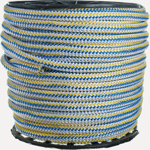 Изображение товара Вязаный полипропиленовый шнур, цветной, катушка 18мм х 100м Эбис 00090