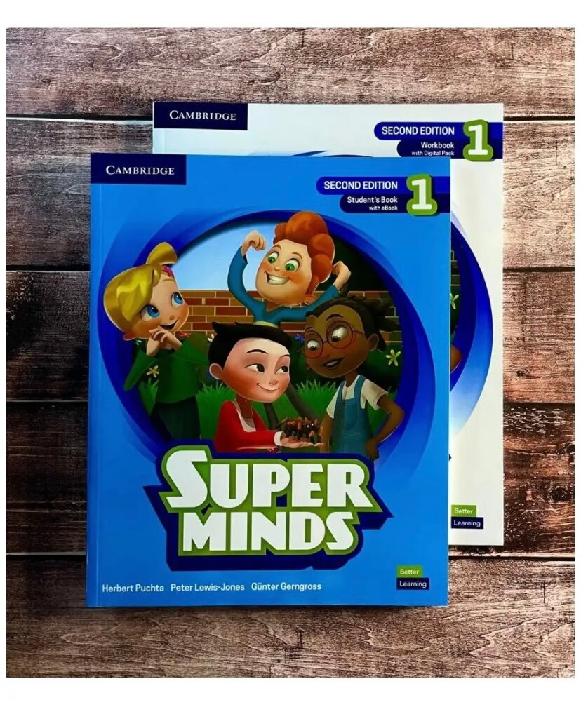 Комплект Super Minds 1 (second edition) Students book with DVD+ WorkBook