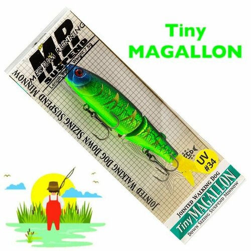 фото Воблер gс tiny magallon 88mr uv#34, 88 мм, 7.6 гр / суспендер / приманка для рыбалки на хищника grows culture