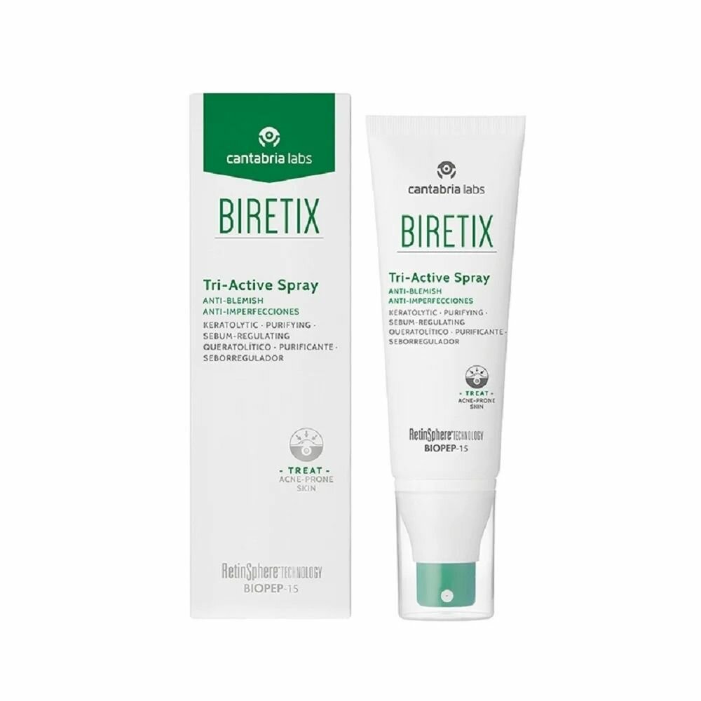 Biretix Tri-Active Spray Anti-Blemish Cantabria Labs Спрей три-актив анти-акне, 100 мл.