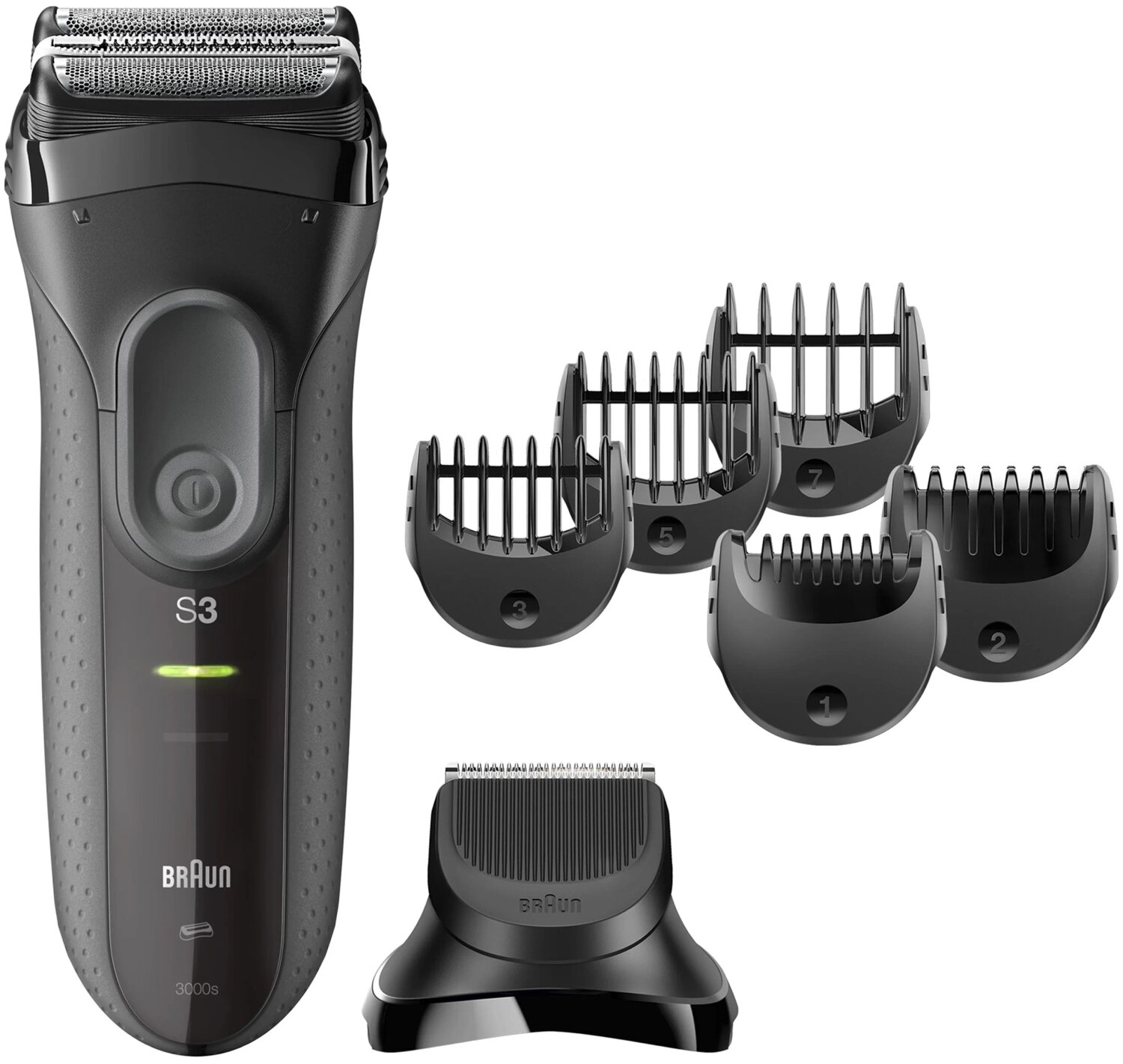 Электробритва Braun 3000BT Series 3 Shave&Style, чёрный