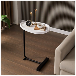 Дизайнерский прикроватный столик MyPads на металлической основе в виде капельки, высота 60см, столик для ноутбука, журнальный столик для кофе идеал...