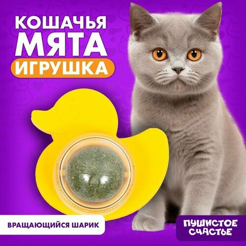 Игрушка для кошек "Утёнок" из кошачьей мяты