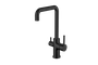 Смеситель для кухни с подключением фильтра черный