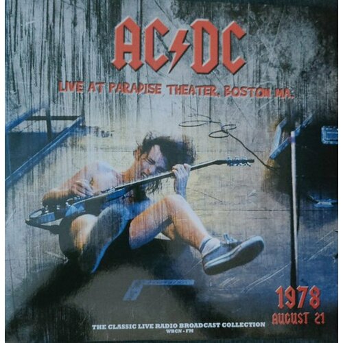 ac dc виниловая пластинка ac dc powerage usa tour 78 yellow AC/DC Live at Paradise Theatre Boston 1978 Clear Vinyl (LP) Second Records