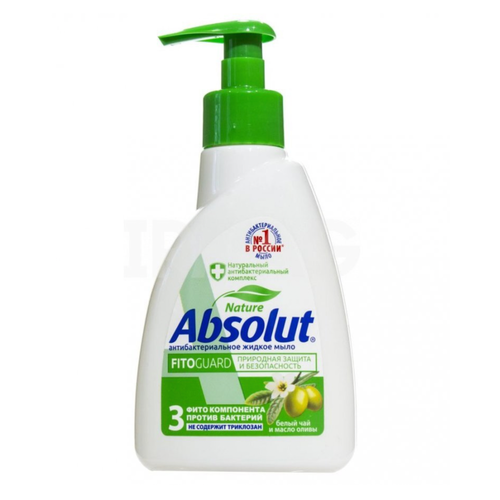 Абсолют / Absolut Nature - Мыло жидкое антибактериальное Fitoguard масло Оливы 250 мл