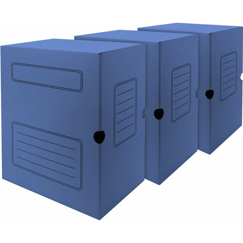 Набор из 13 штук Короб архивный Silwerhof микрогофрокартон корешок 150мм синий (упак:3шт) набор из 40 штук короб архивный silwerhof ка 80белый микрогофрокартон корешок 80мм 255x340x80мм белый