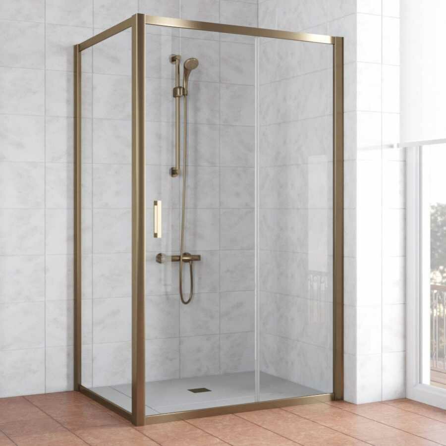 Vegas Glass ZP+ZPV 130*70 05 01 профиль бронза, стекло прозрачное