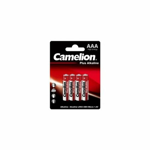 Батарейка Э/п Camelion Plus Alkaline LR03/286 BL4, 4 шт.