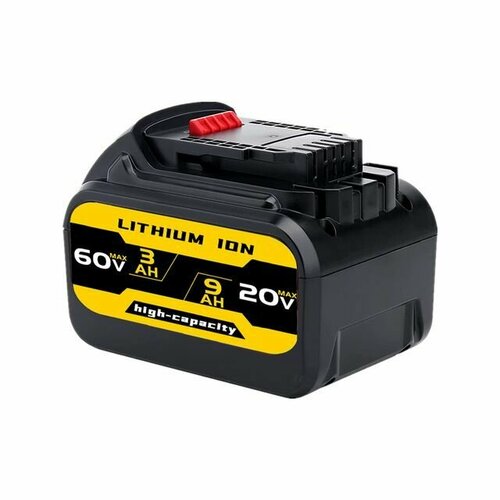 Аккумулятор DCB606 9000 мАч 20V / 60V / 120V MAX вместо Dewalt DCB609G DCB612 для всех беспроводных электрических инструментов