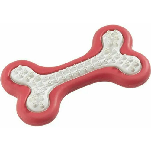 Игрушка для собак Ferplast PA 6568 кость для чистки зубов резиновая маленькая (1 шт) ferplast стоматологическая игрушка pa 6412 ball m для собак 7 см