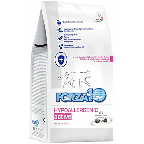FORZA10 CAT HYPOALLERGENIC ACTIVE для взрослых кошек при аллергии (0,45 кг х 10 шт)