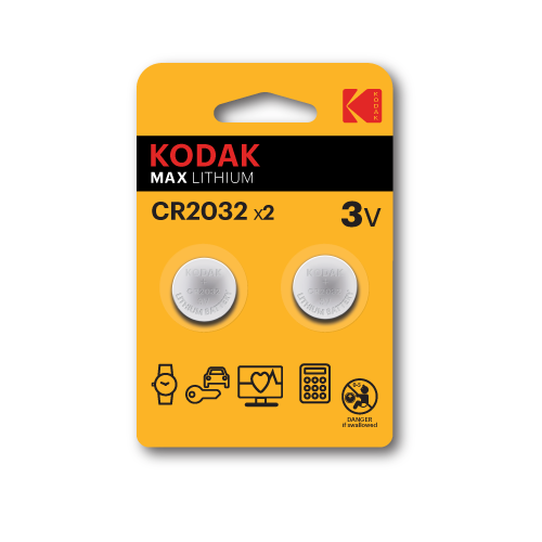 Батарейки Kodak CR2032-2BL MAX Lithium арт. Б0037004 (2 шт.)