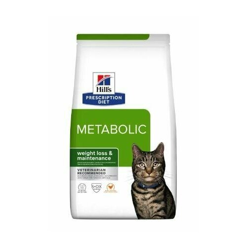 Hills Prescription Diet Сухой корм для кошек Metabolic улучшение метаболизма (коррекция веса) 605940 3 кг 58900 (1 шт)