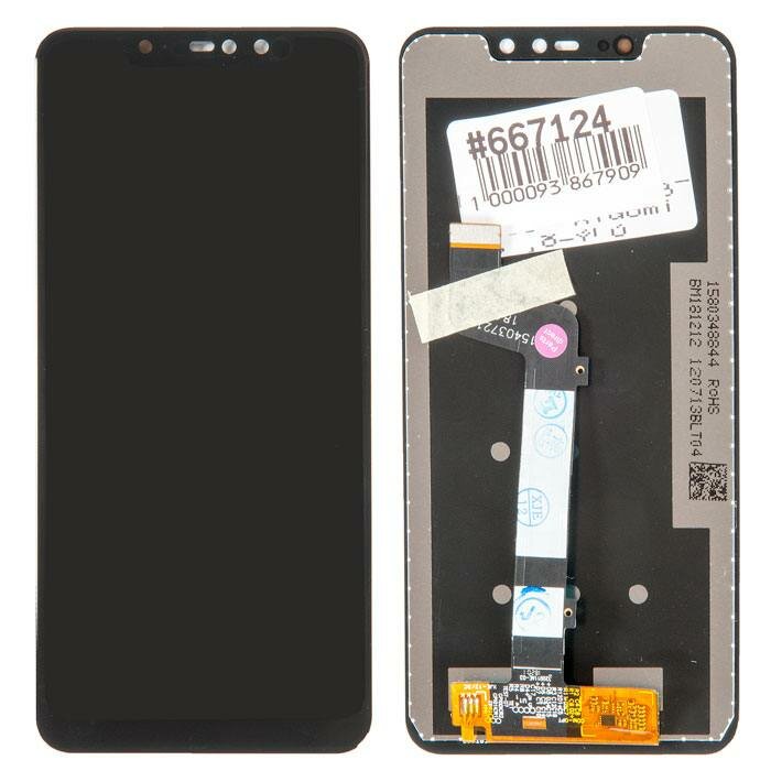 Дисплей в сборе с тачскрином для Xiaomi Redmi Note 6 Pro, черный (ориг 100%)