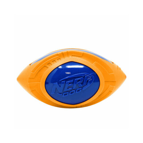 Nerf Мяч для регби из термопластичной резины 18 см (серия Мегатон) (синийоранжевый) 53957 0,254 кг 57276 (1 шт) игрушка для собак triol мяч для регби с шипами 12101003 розовый синий 1шт