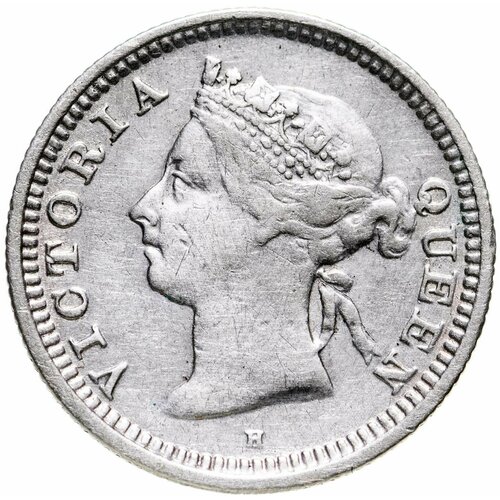 Стрейтс Сетлментс 5 центов (cents) 1897 H знак монетного двора: "H" - Хитон, Бирмингем